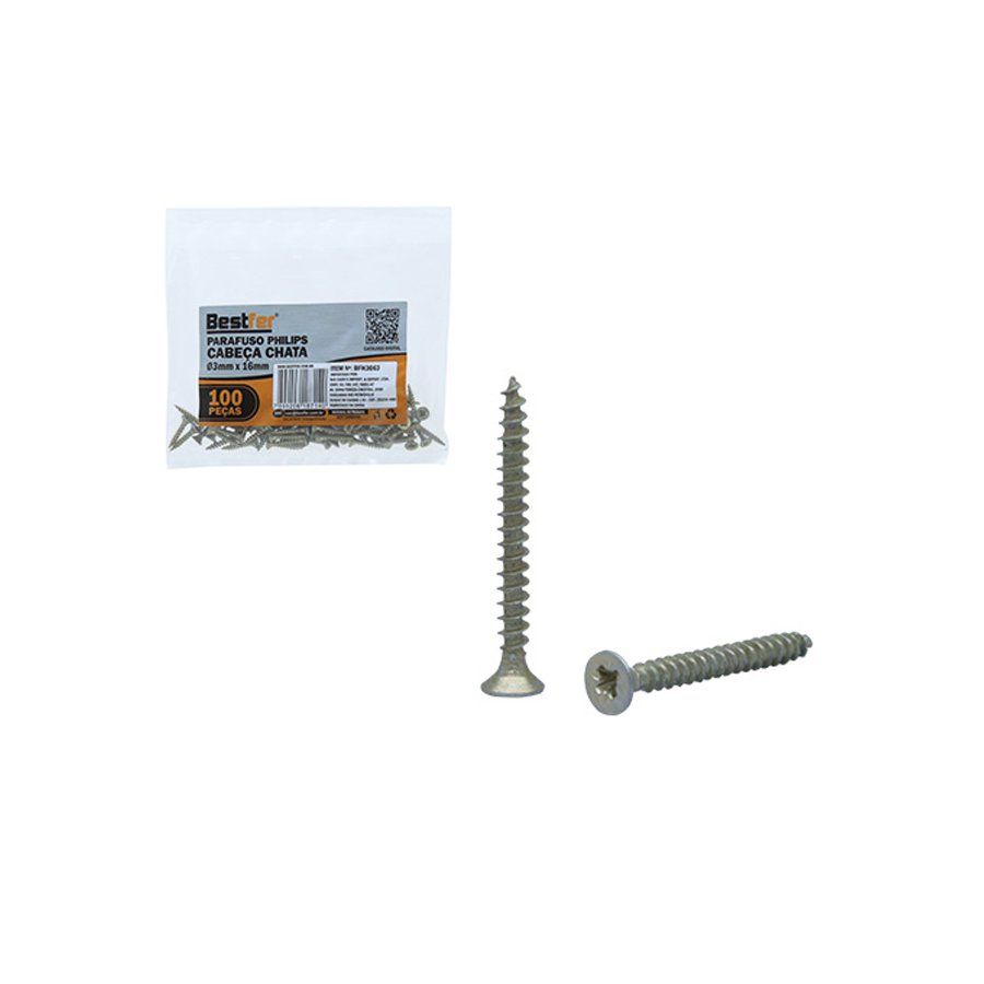 TORNILLO P/ MAD. FIX. CAB PHILLIPS 3,0 X 16