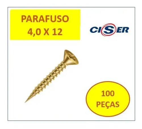 TORNILLO P/ MAD. FIX. CAB. PHILLIPS 4,0 X 12