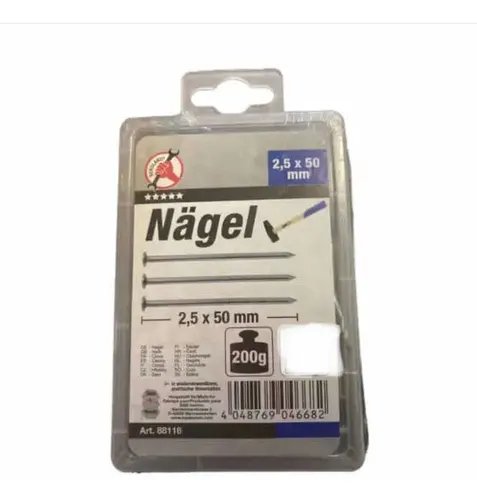 CLAVO ACERO 2,5 X 50 MM X UNIDAD